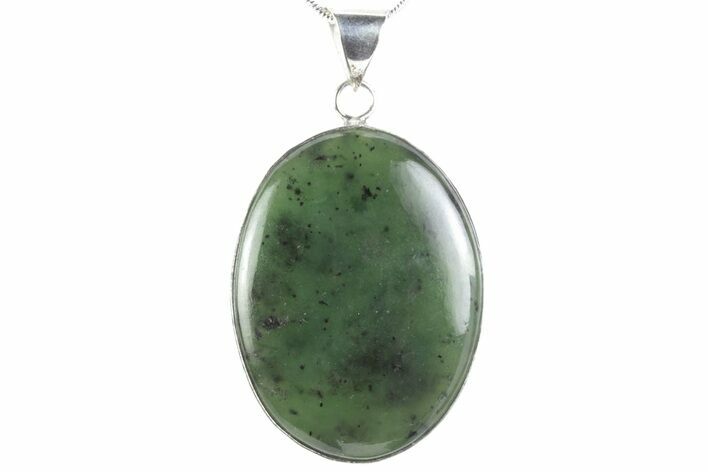 Polished Jade (Nephrite) Pendant - Afghanistan #376934